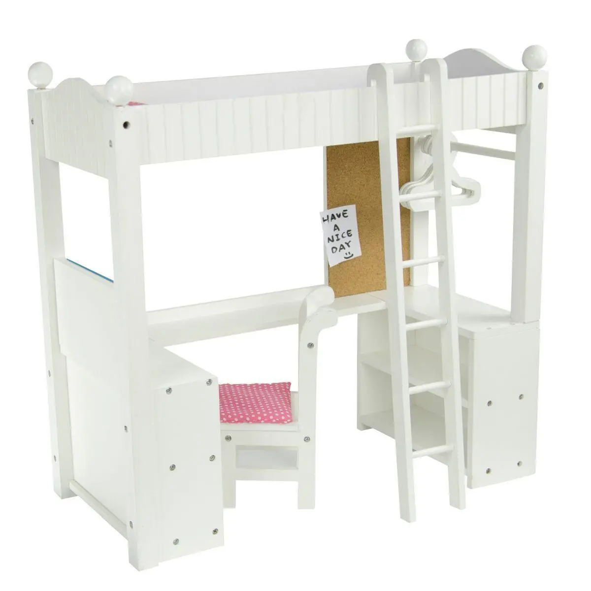 Teamson Usa Td-0204A Little Princess 18 Doll College Dorm Double Bunk Desk 1