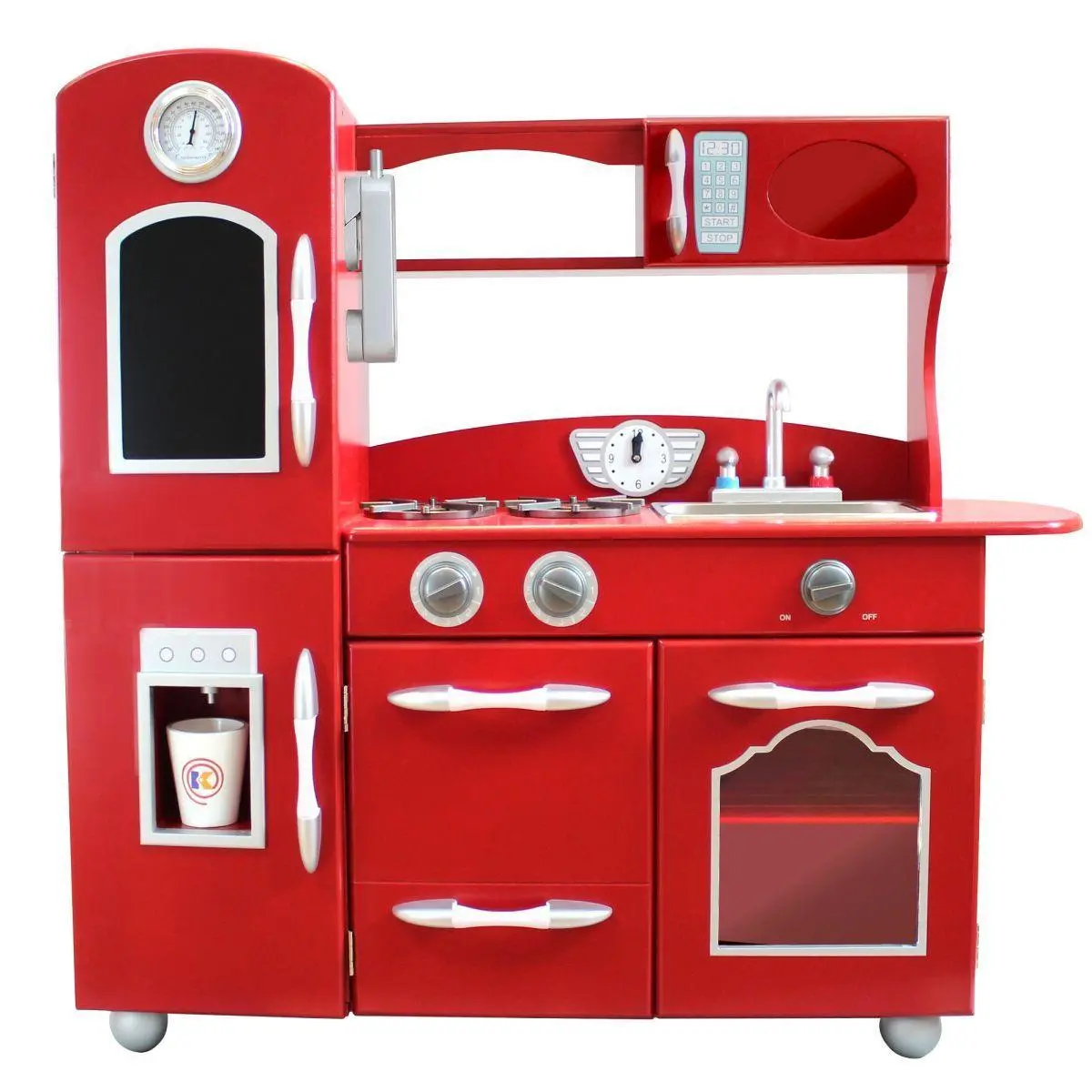 Teamson Usa Td-11414R Little Chef Westchester Retro Play Kitchen - Red 1