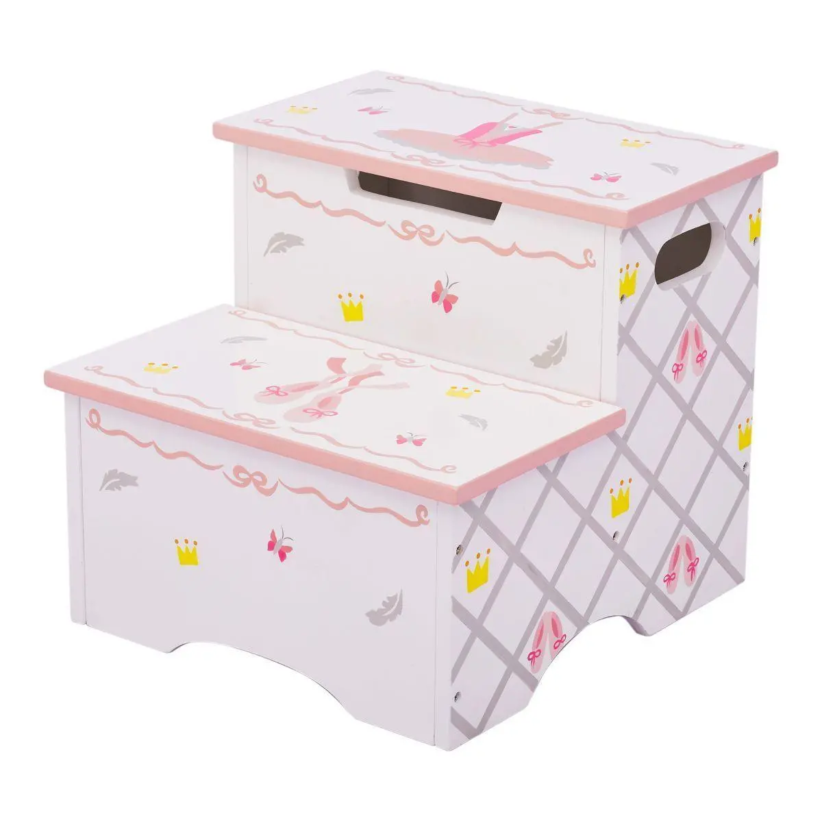 Teamson Usa Td-12719A Swan Lake Step Stool With Storage 1