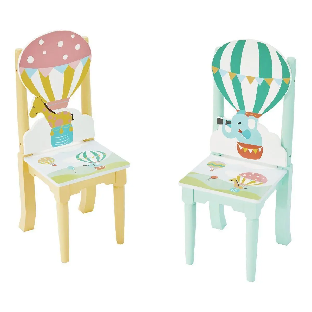 Teamson Usa Td-13122A2 Hot Air Balloons Set Of 2 Chairs Furniture 1