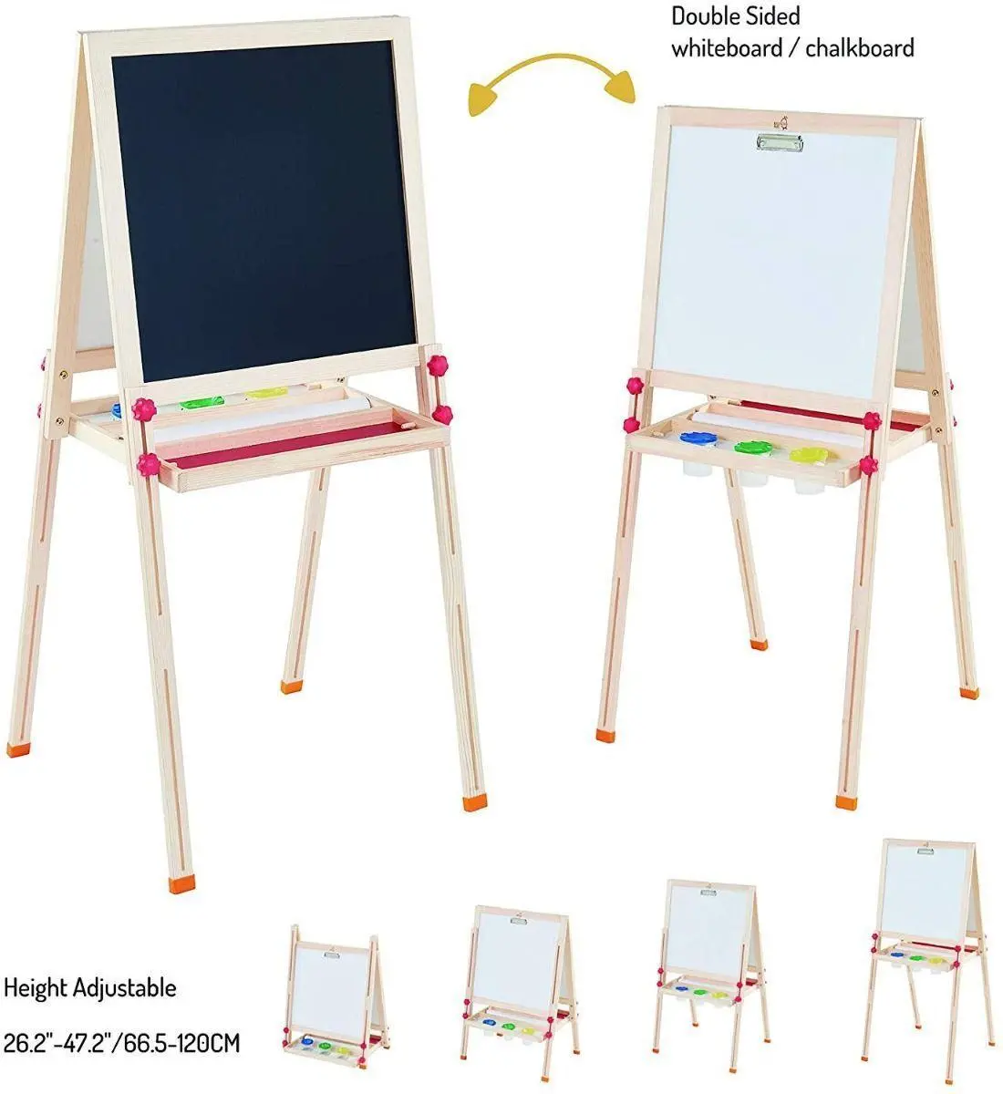Teamson Usa Tk-Fb026 Little Artist Vangogh Kids Easels - Wood/Red Arts & Crafts 1