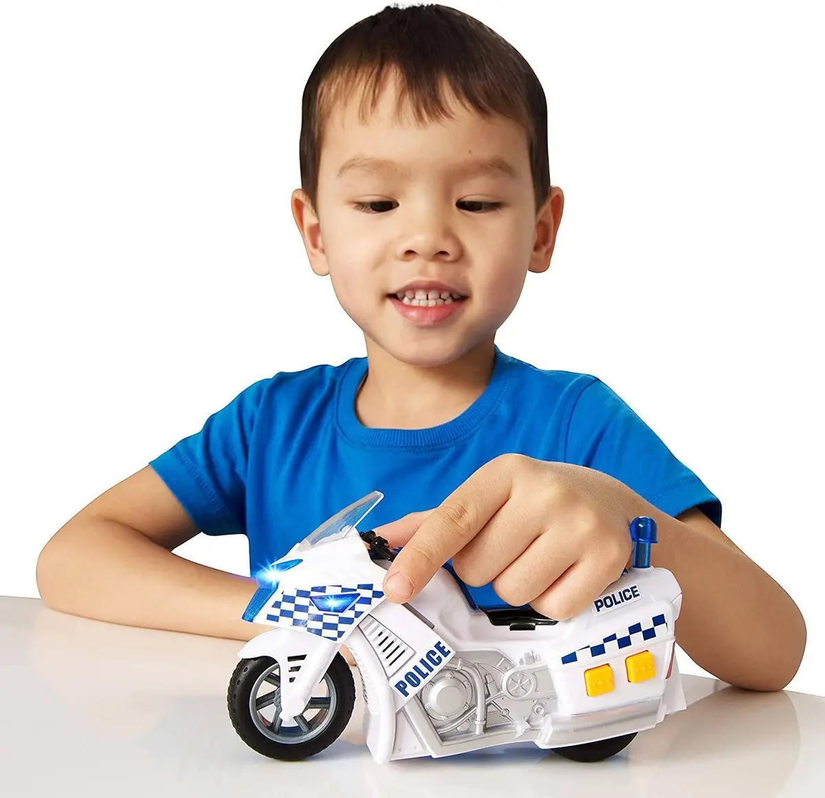 Teamsterz 1416563 Light And Sounds Police Motorbike 2