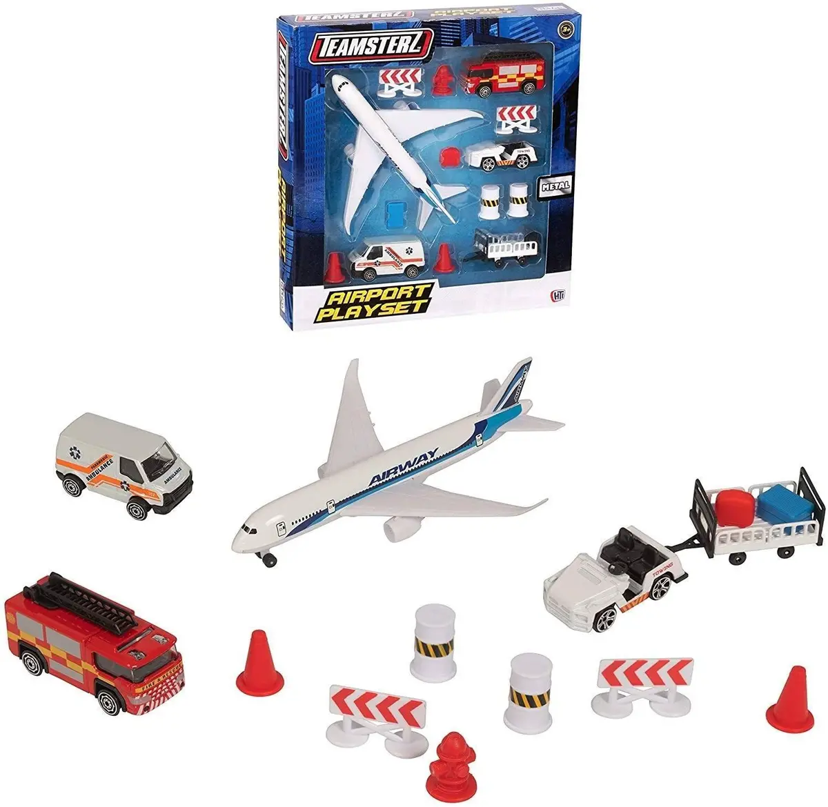 Teamsterz 3 Die-Cast Airport Playset Cars 1
