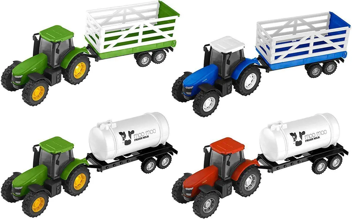 Teamsterz Farm Tractor & Trailer Playset - Assortment 1