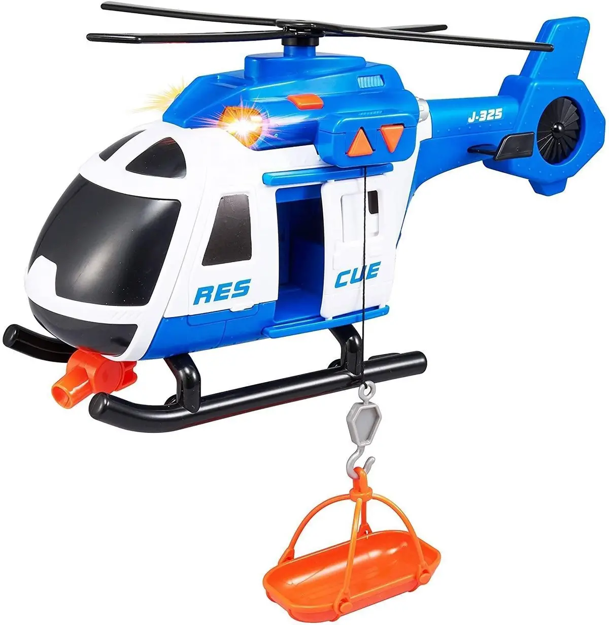 Teamsterz Large Light & Sound Police Rescue Helicopter Interactive 1