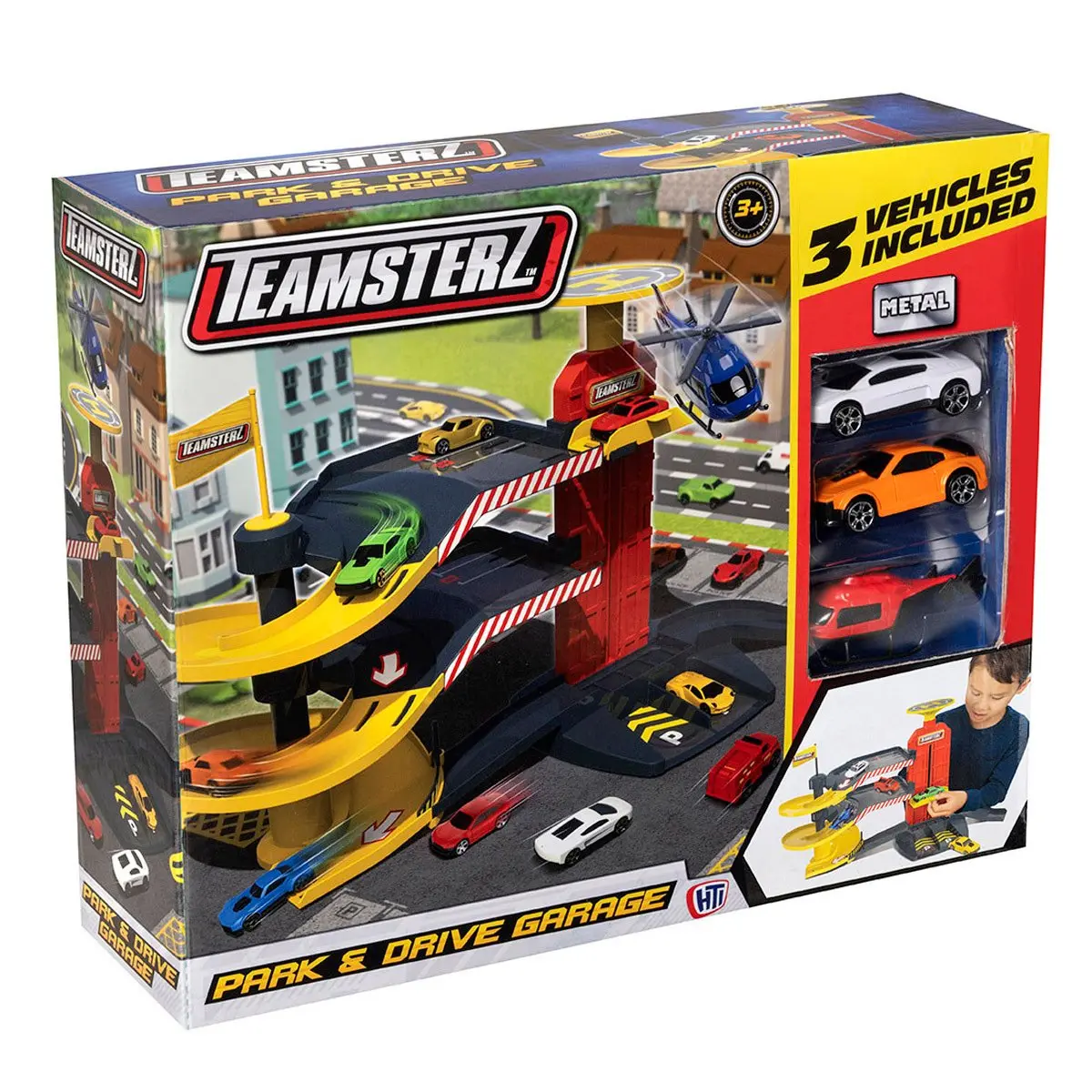 Teamsterz Park & Drive Garage Playset- Assorted 1