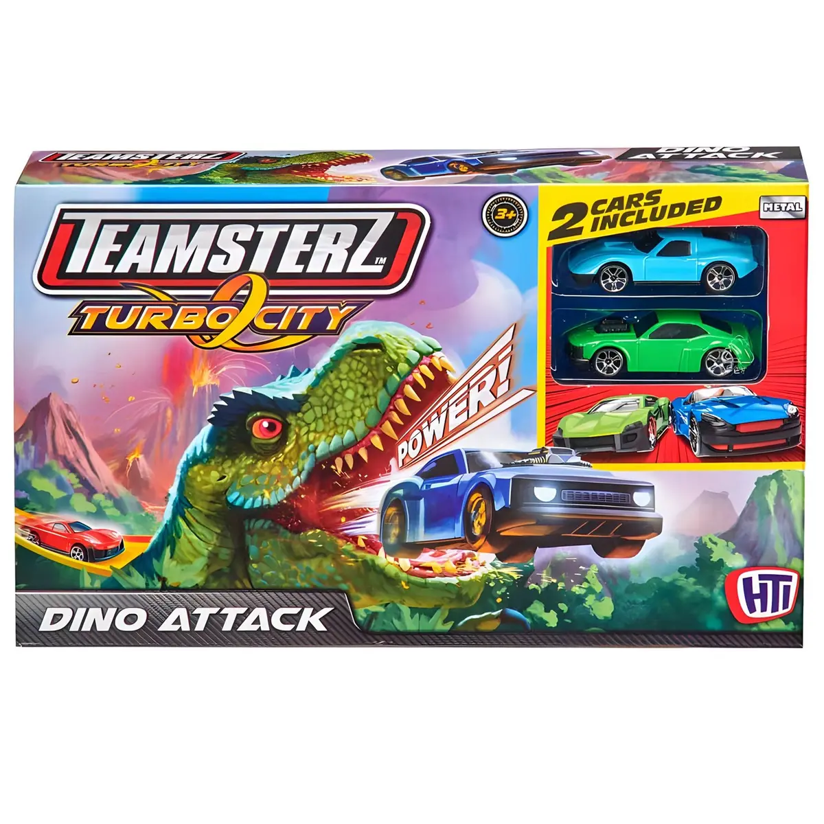 Teamsterz Speed City Dino Attack Racing Track Play Set 1