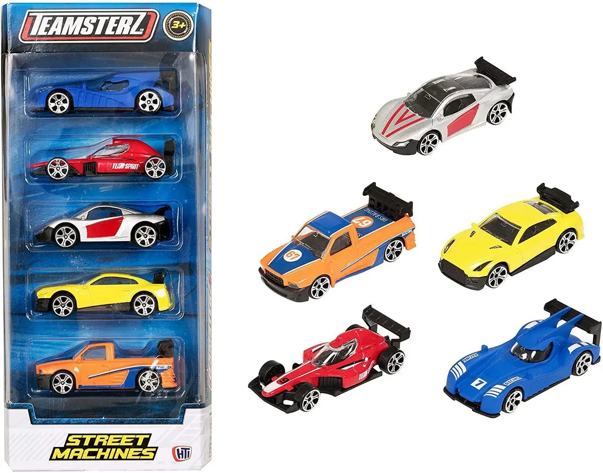 Teamsterz Street Machines Diecast Cars 5-Pack - Assortment 1