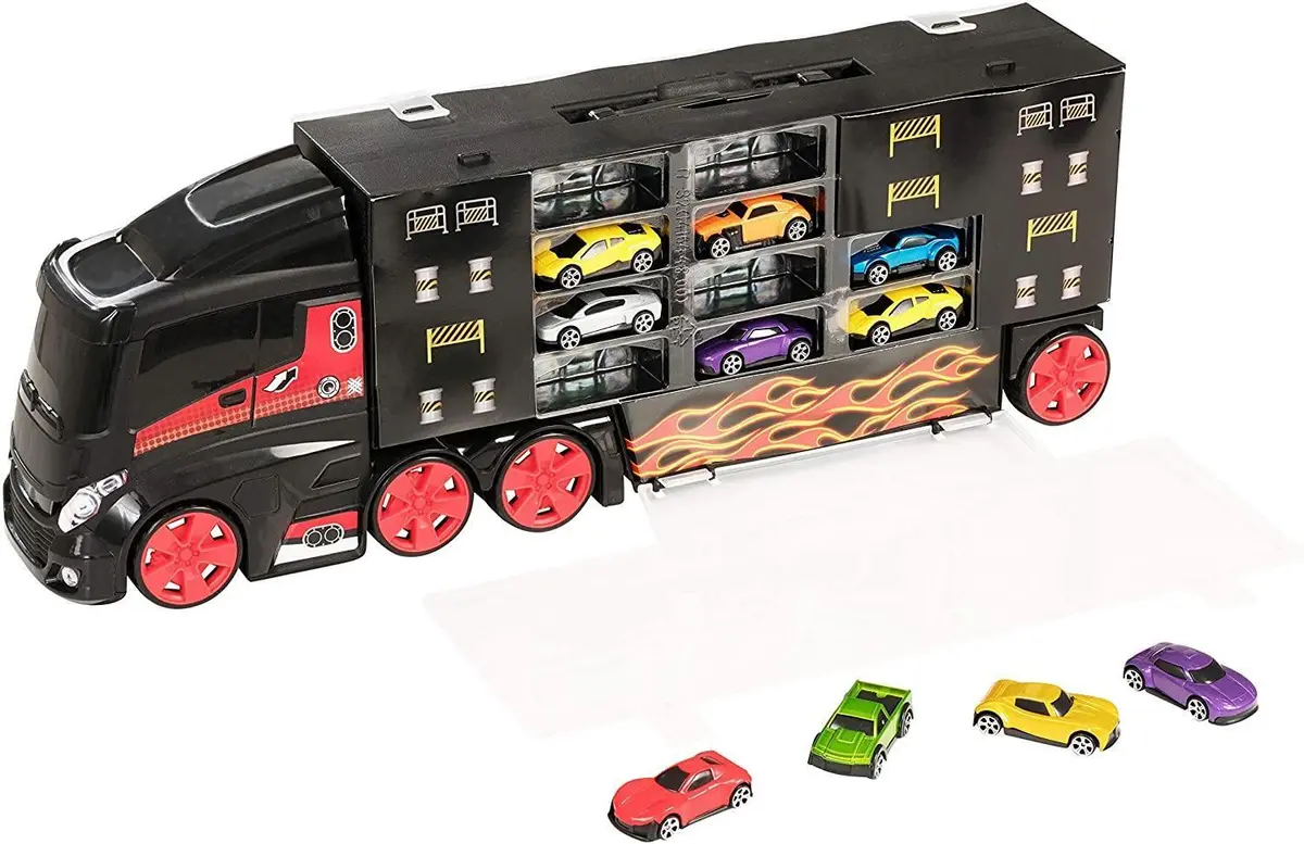 Teamsterz Transporter Carry Case With 10 Cars Included 1
