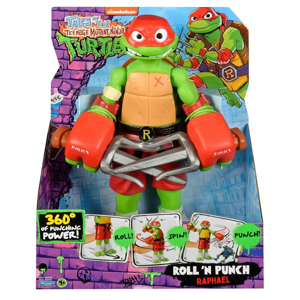 Teenage Mutant Ninja Turtles Tales Of Giant Roll 'N Punch Raphael Figure 1