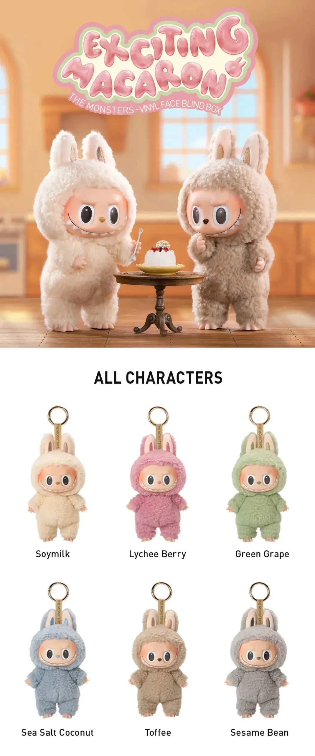 The Monsters - Exciting Macaron Vinyl Face Blind Box 1