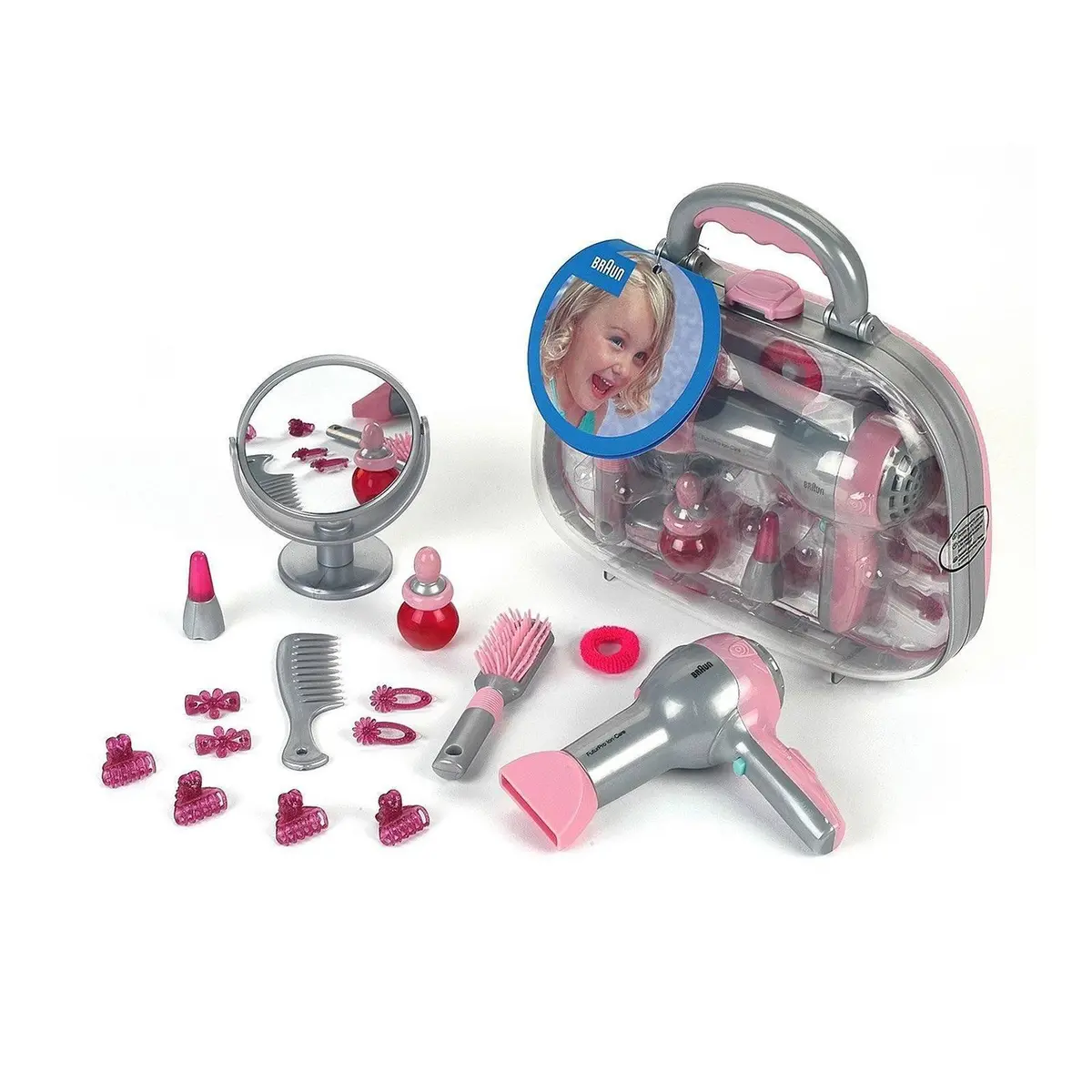 Klein 5855 Braun Beauty Hairdryer, Hairstyling Case Playset 1