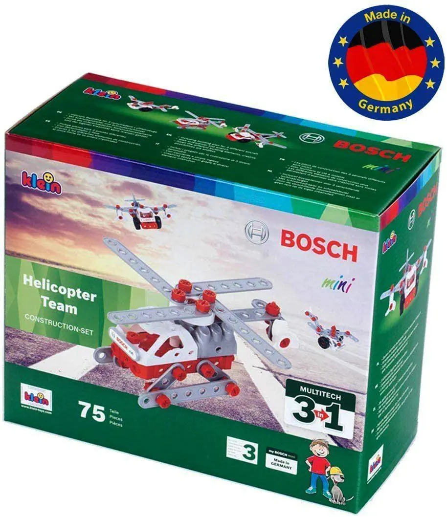 Klein 8791 Bosch 3 In 1 Helicopter Team Construction Set 1