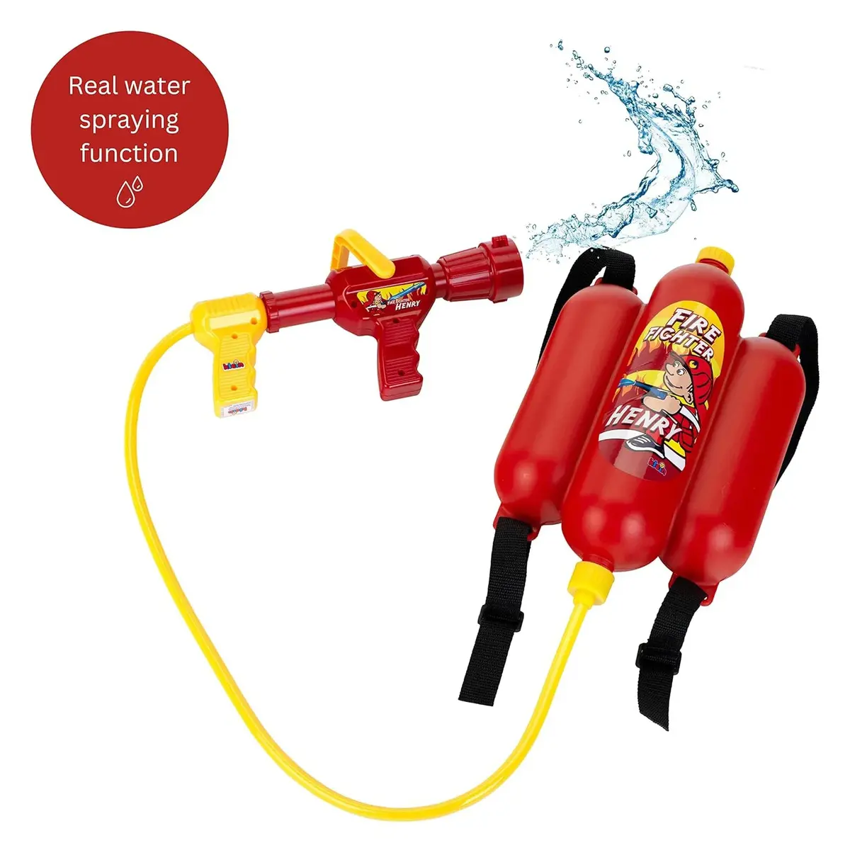Klein 8932 Henry Firefighter Water Sprayer Pretend Play 1
