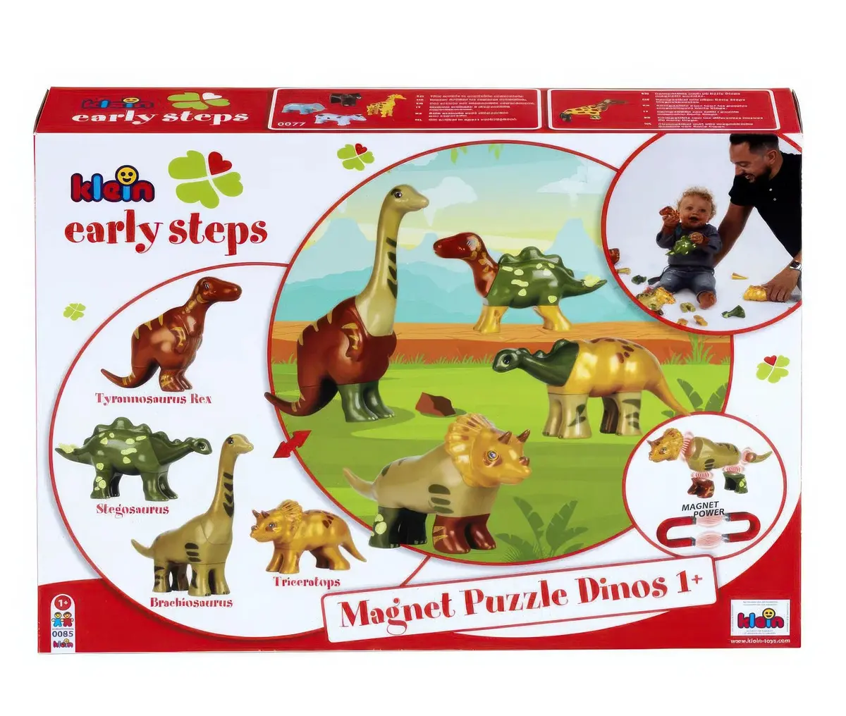 Klein Early Steps - Magnet-Dino-Puzzle 4 Dinos 1
