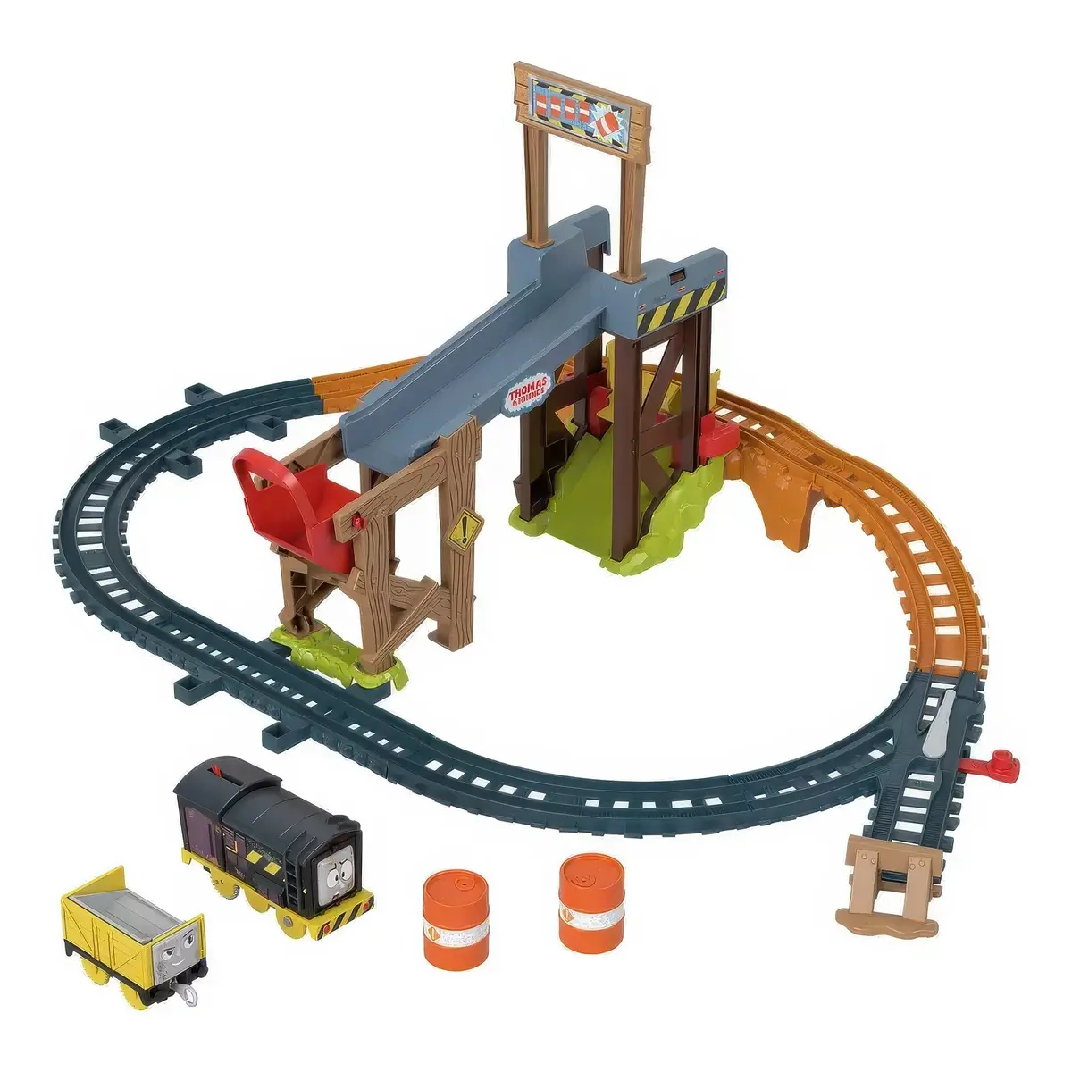 Thomas & Friends Diesel's Lift & Load Construction Train Set 1