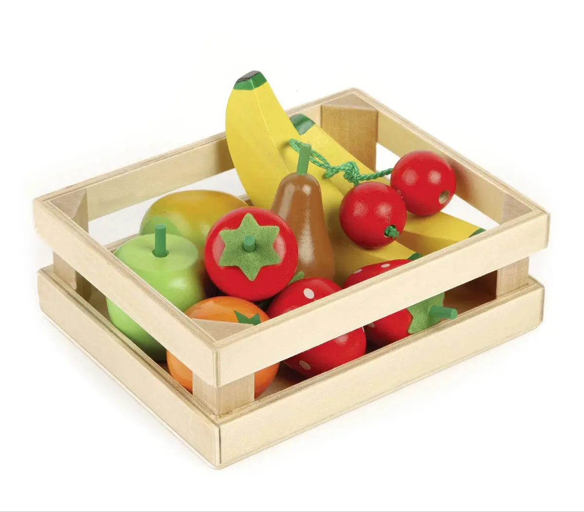 Tidlo Wooden Fruit In A Crate 1