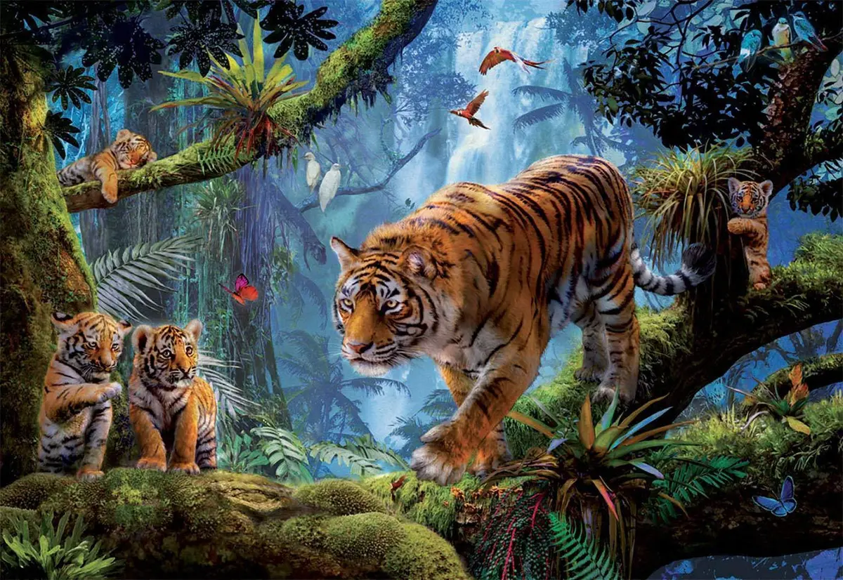 Tigers In The Tree 1000 Puzzle 2