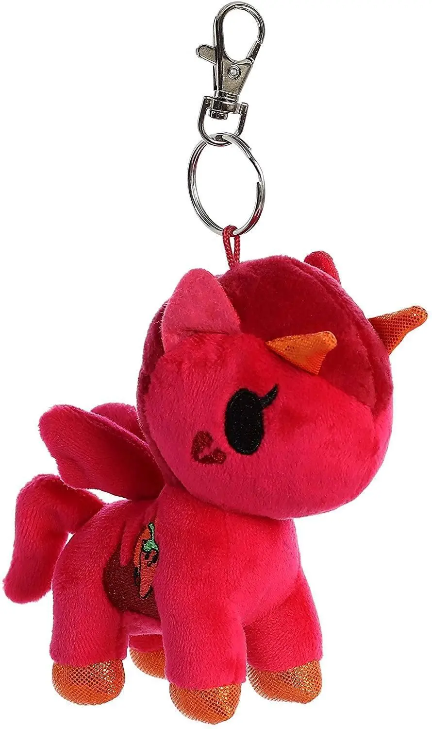 Tokidoki Aurora 60800 Plush Peperoni Red Unicorno Key Clip 1