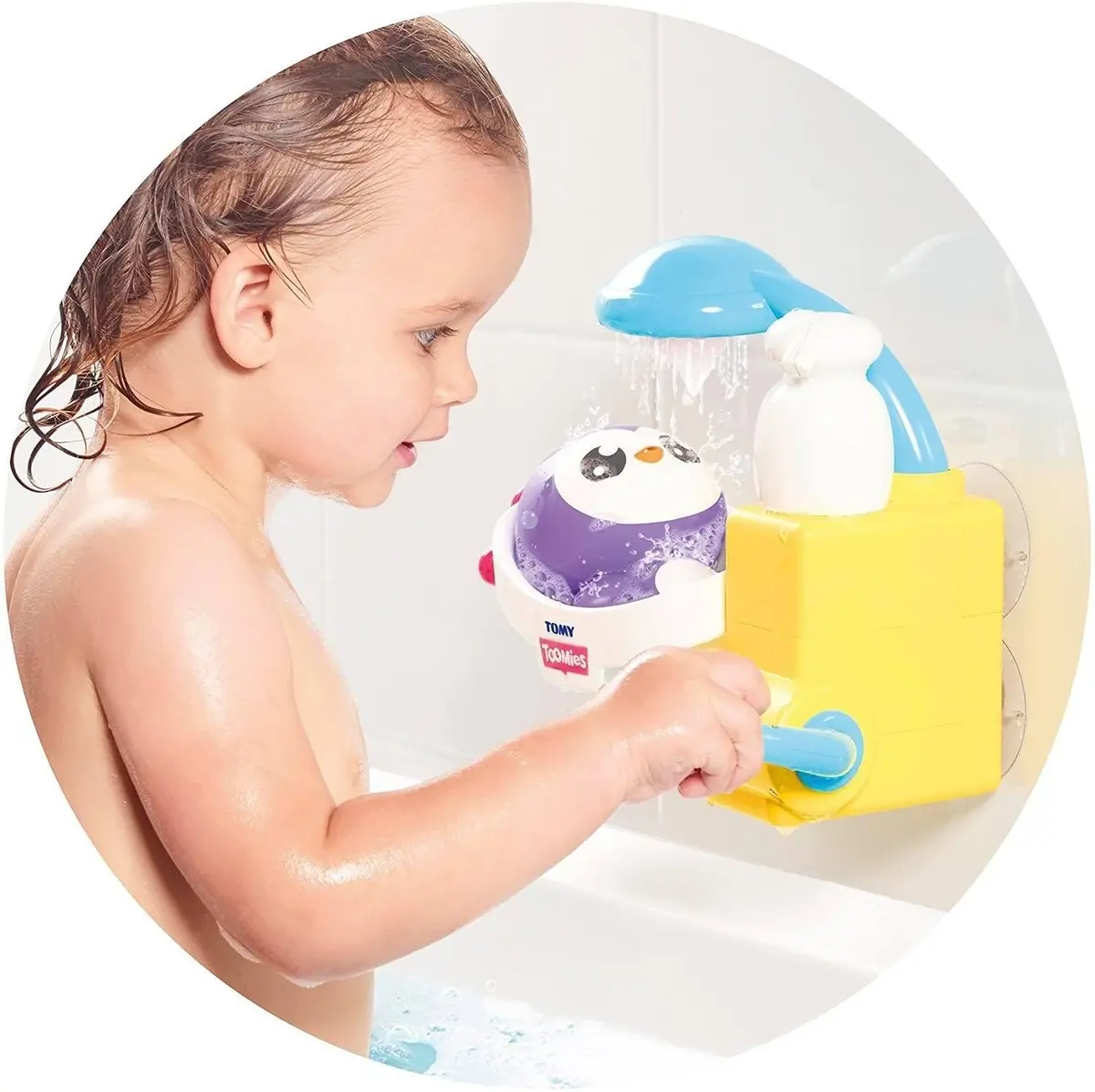 Tomy Toomies Shower & Scrub Penguin Baby Bath Toy Baby & Toddler 1