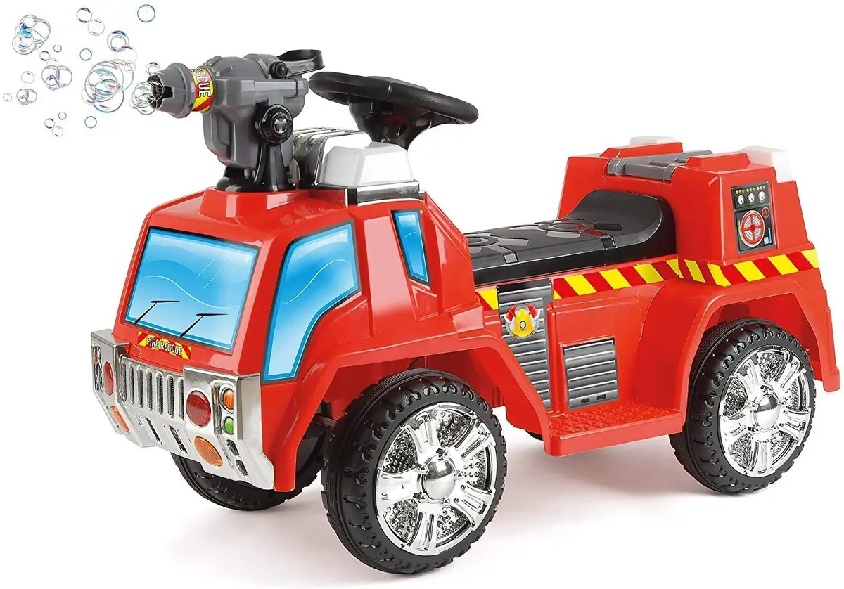 Toyrific Bubbles Children's Battery Ride-On Fire Engine 1