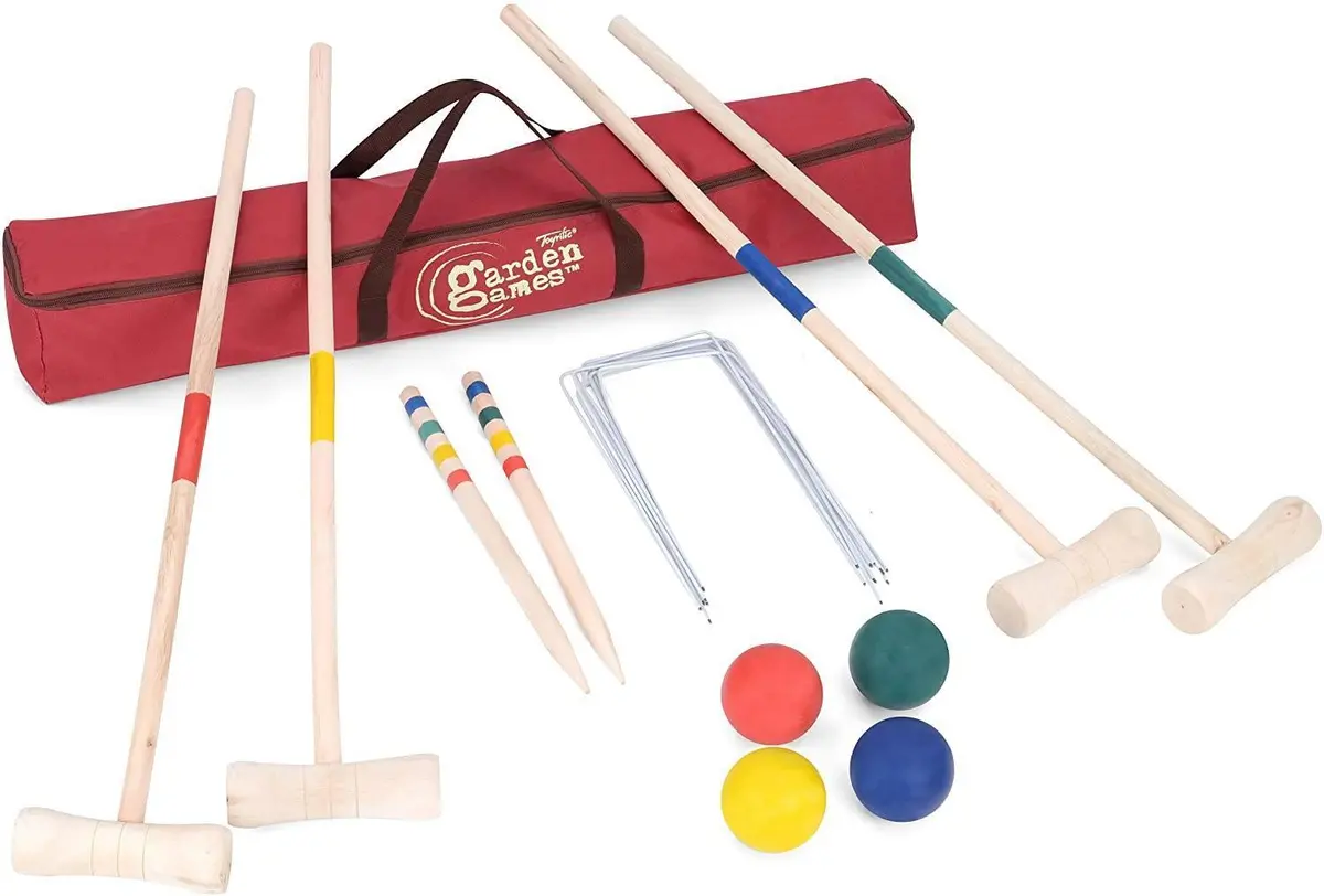 Toyrific Garden Games Ty5967 Wooden Croquet Set 1