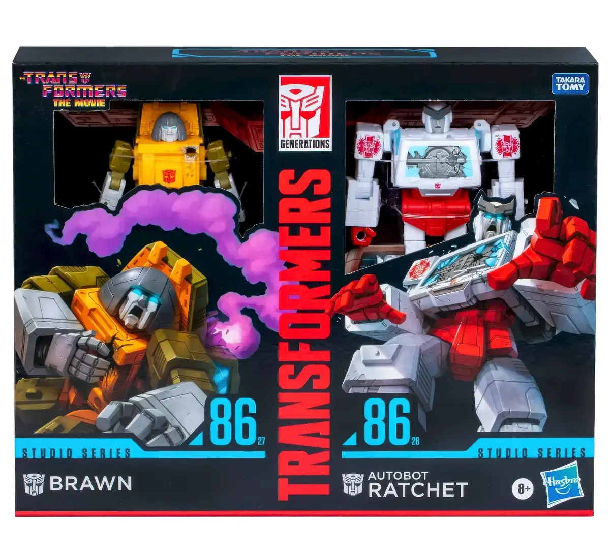 Transformers Studio Series Deluxe The Transformers: The Movie Brawn & Autobot Ratchet 1