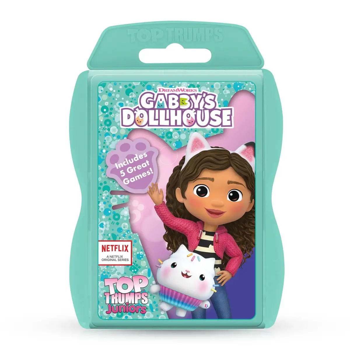 Trumps Junior Gabby's Dollhouse Quiz Card Game 1