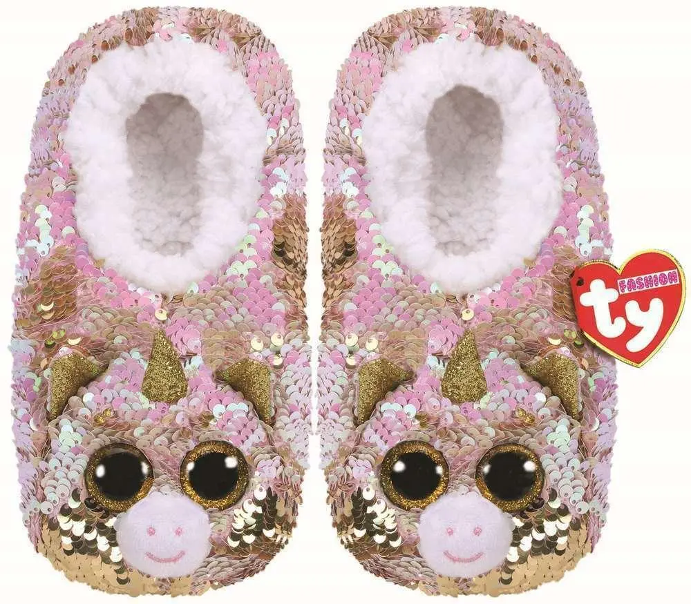 Ty Beanie Boos Slipper Socks - Unicorn Fantasia 1