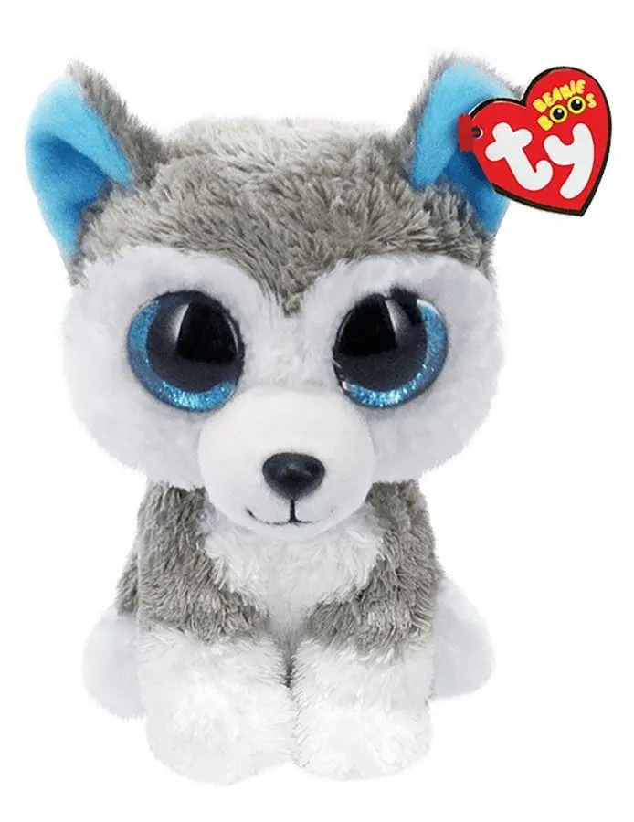 Ty Beanie Boos Slush Gray/White Husky 15Cm Plush 1