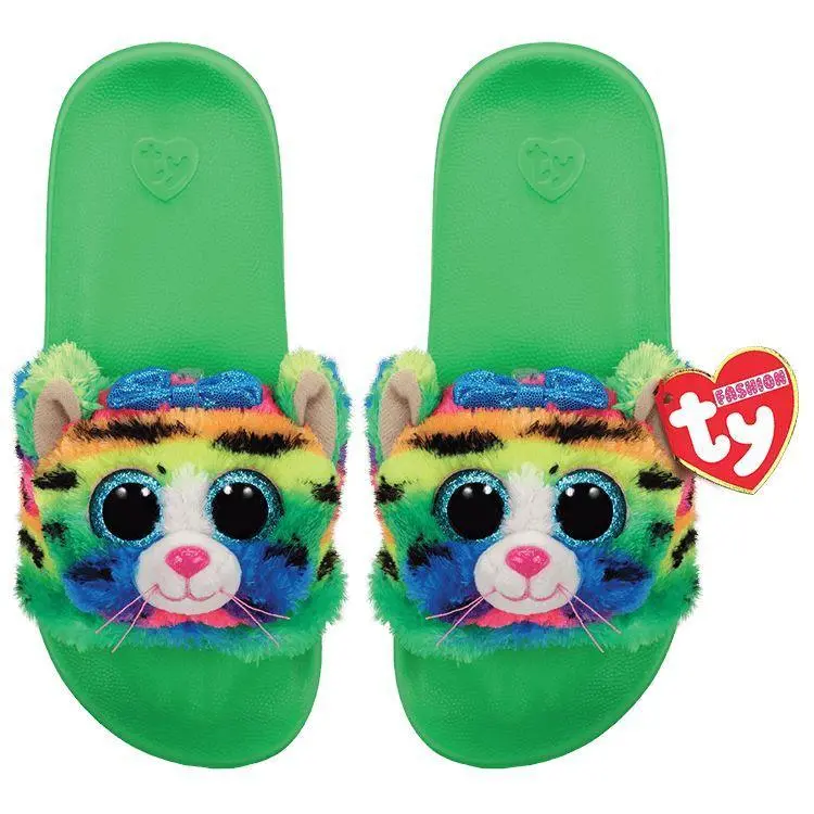 Ty Fashion Slide Slippers Tigerly Cat - Size 36-38 1