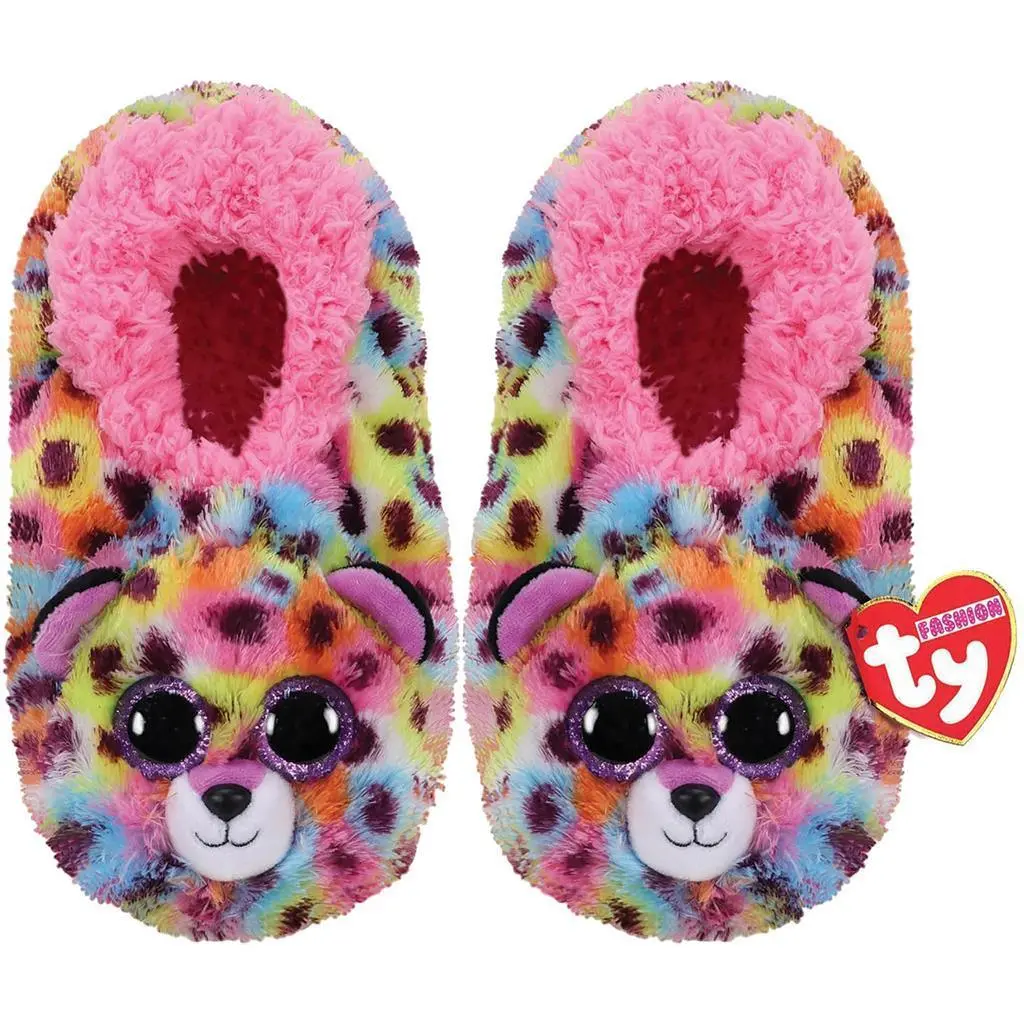 Ty Fashion Slippers Giselle Leopard - Size 36-38 1