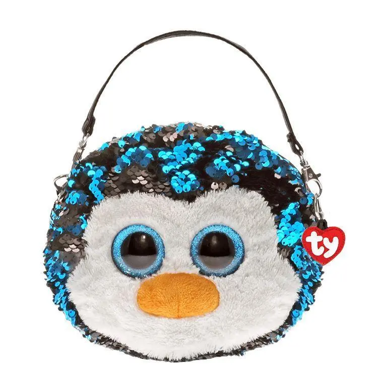 Ty Reversible Sequin Penguin Waddles Purse 1