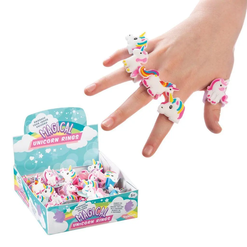 Unicorn Ring 2 X 3Cm - Assorted 1