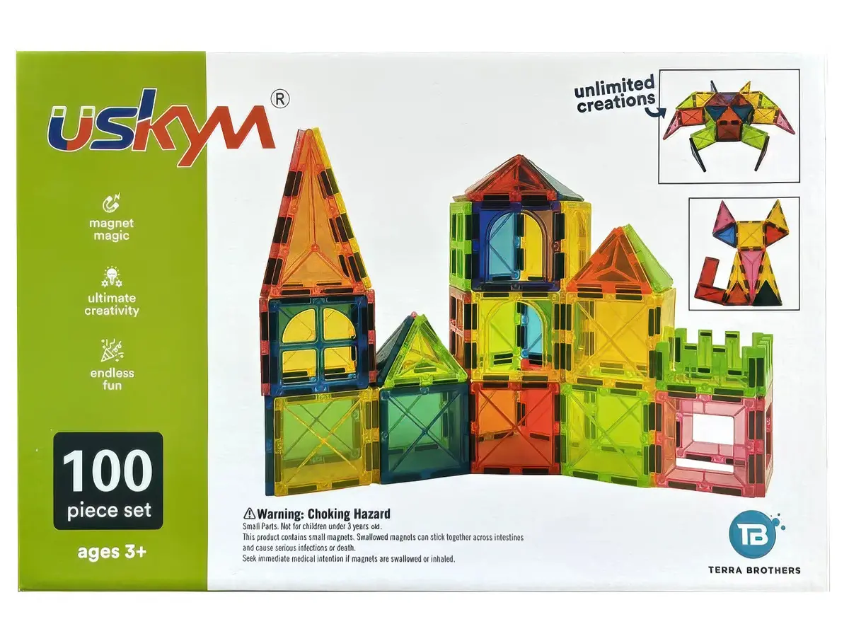 Uskym Magnetic Construction Set – 100Pcs 1