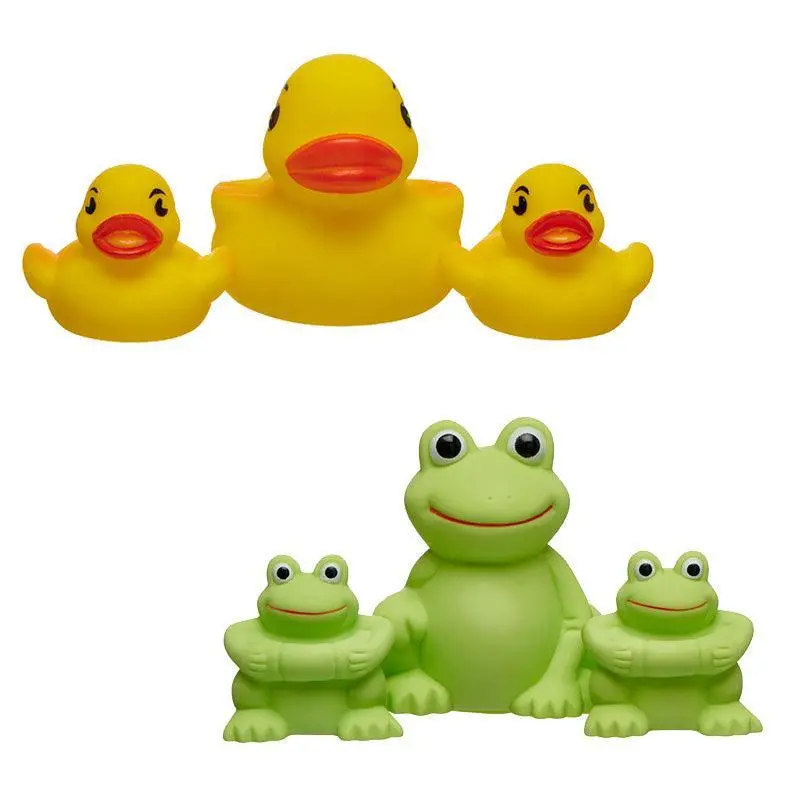 Vital Baby Splash Bath Toy Squirt & Splash Ducks & Frogs 3Pk 1
