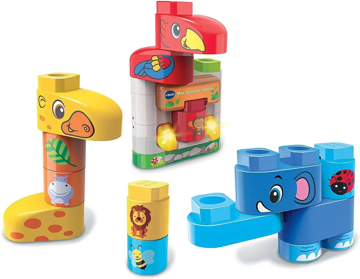 Vtech 6046 Bla-Bla Blocks Electronic Building Kit With Funny Animals 1