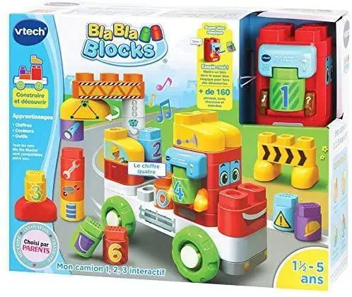 Vtech – Bla-Blocks – My Interactive Truck 1,2,3, 604805 Building Toy Baby & Toddler 1