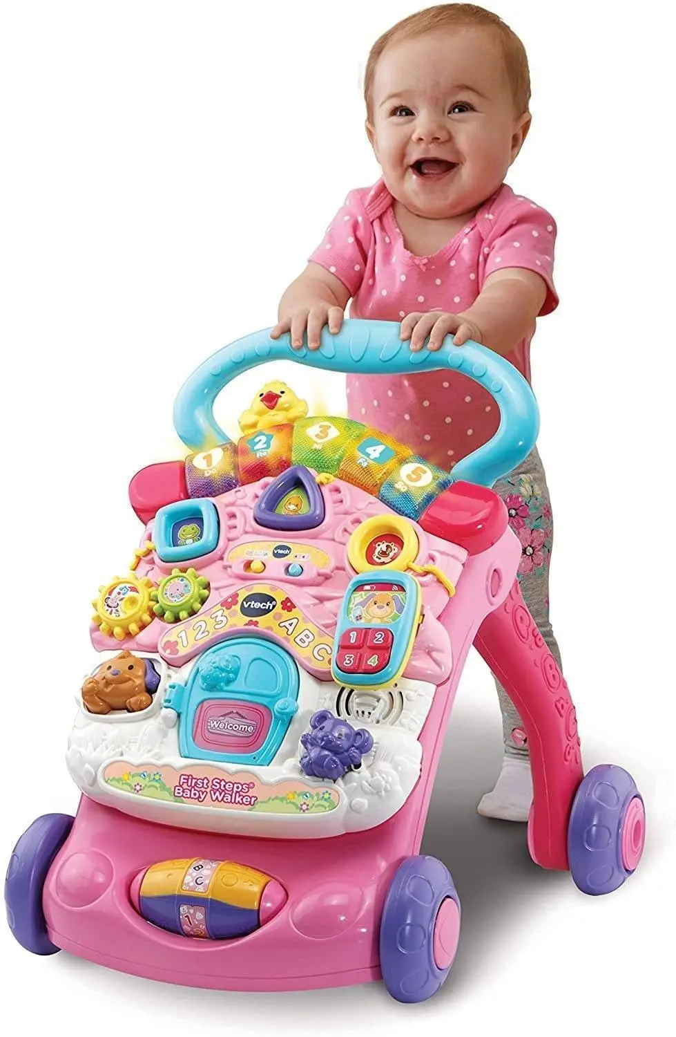 Vtech First Steps Baby Walker - Pink Baby & Toddler 1