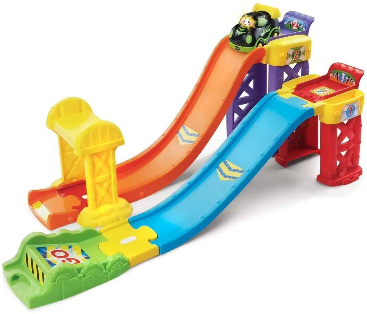 Vtech Go! Go! Smart Wheels 3-In-1 Launch & Play Raceway - Greek 1