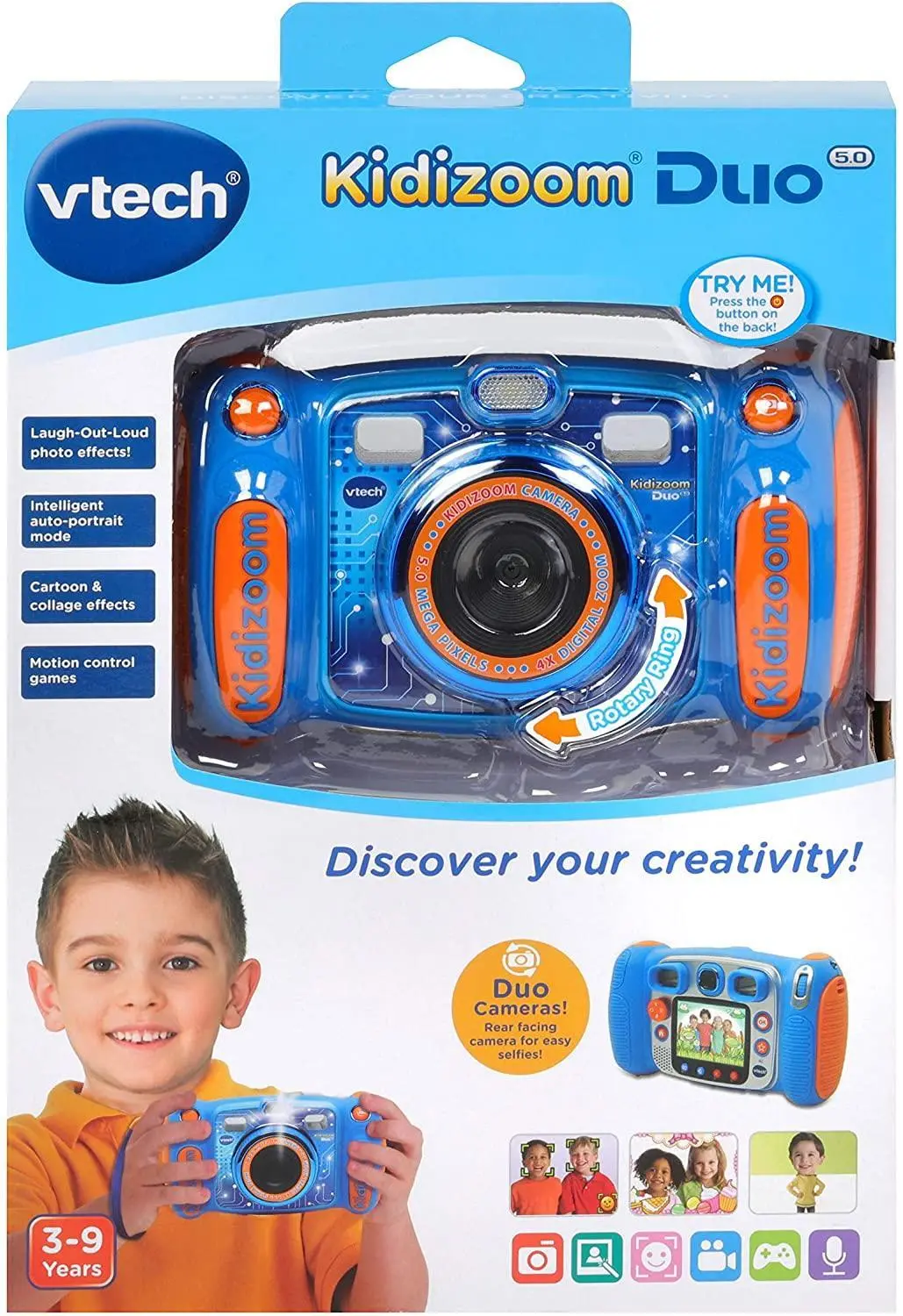Vtech Kidizoom Duo 5.0 Kids Digital Camera - Blue 1