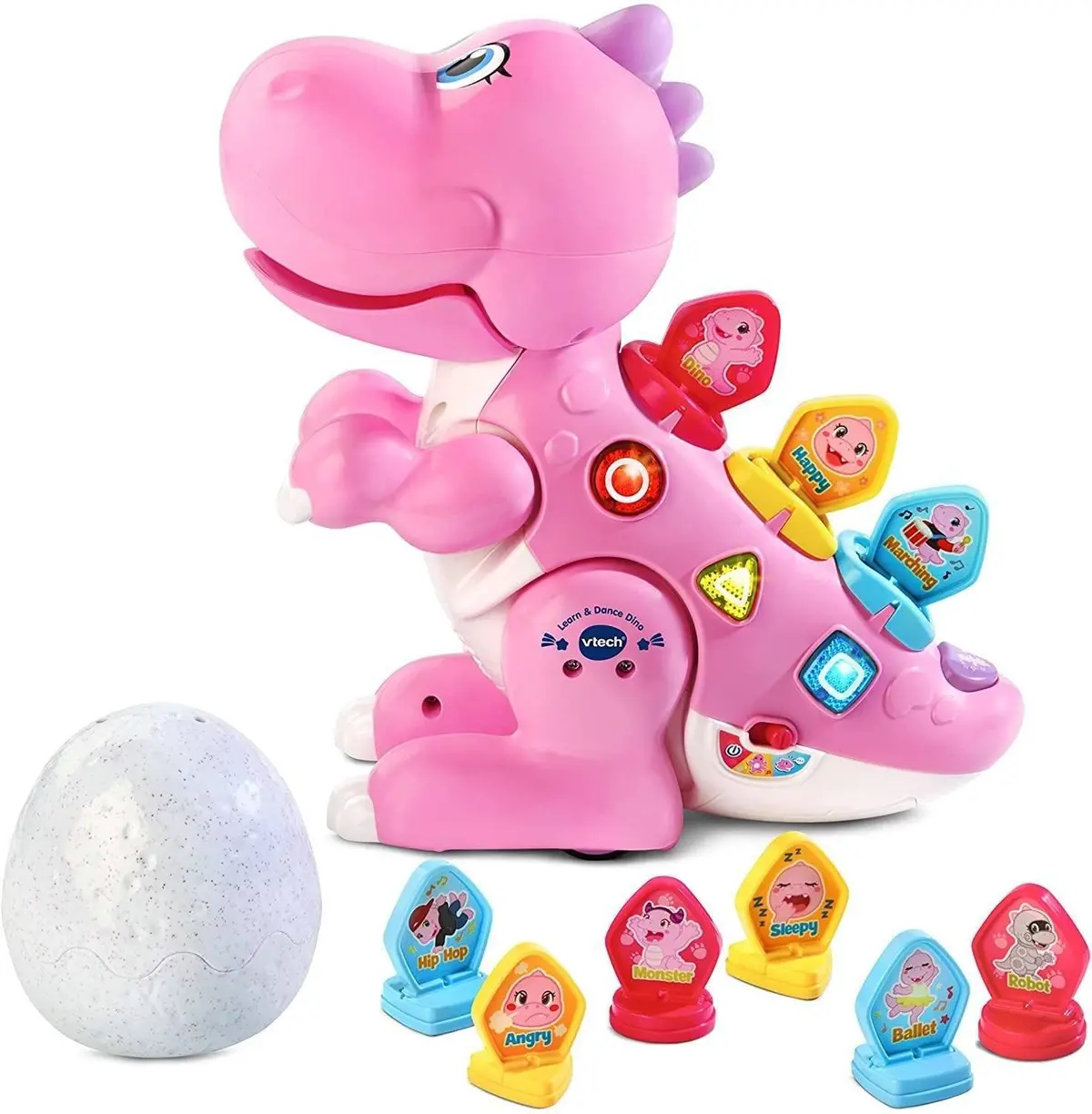 Vtech Learn & Dance Dino Baby Interactive Toy - Green Or Pink Baby & Toddler 1