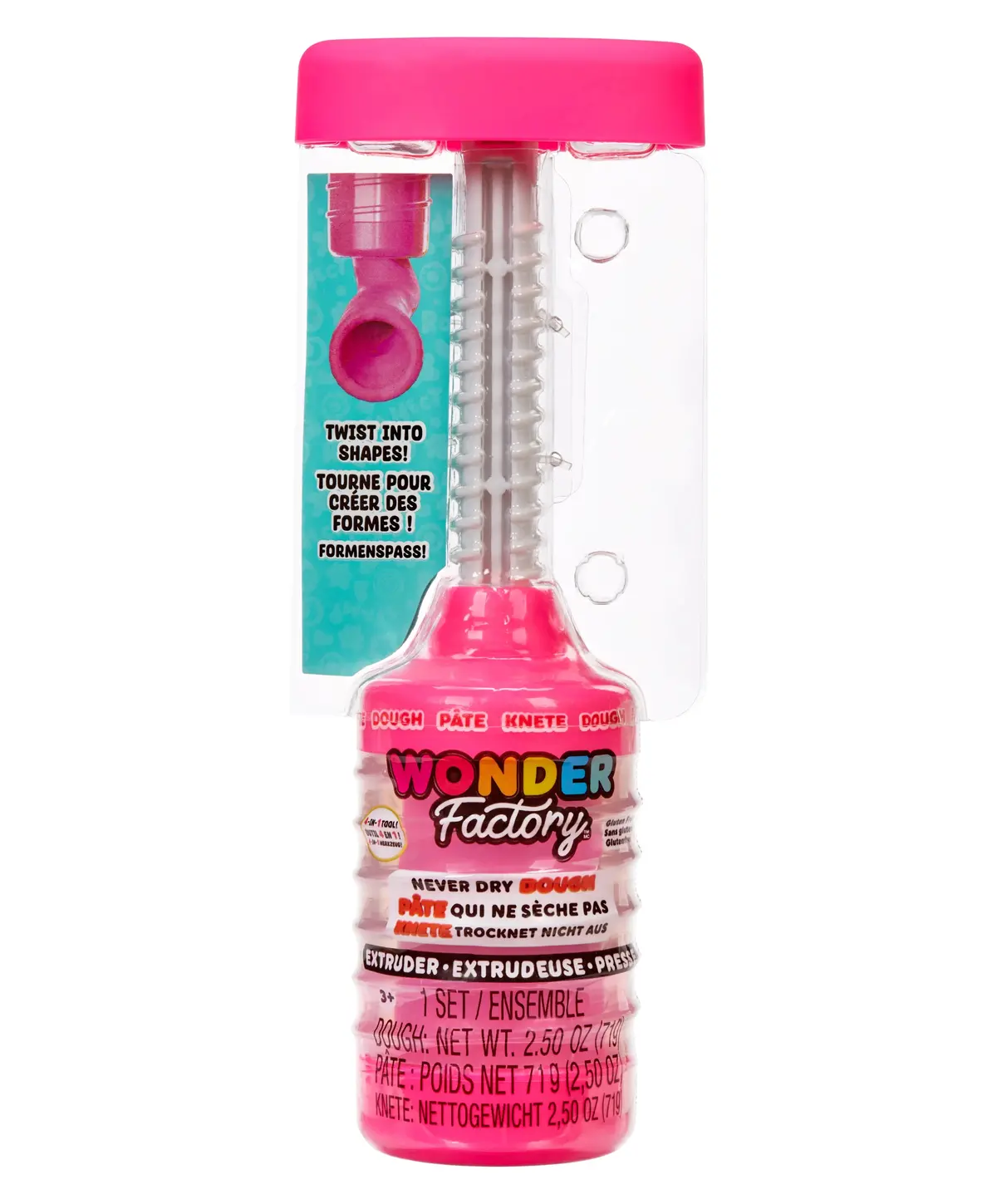 Wonder Factory Never Dry Dough Extruder - Assorted Colours 1