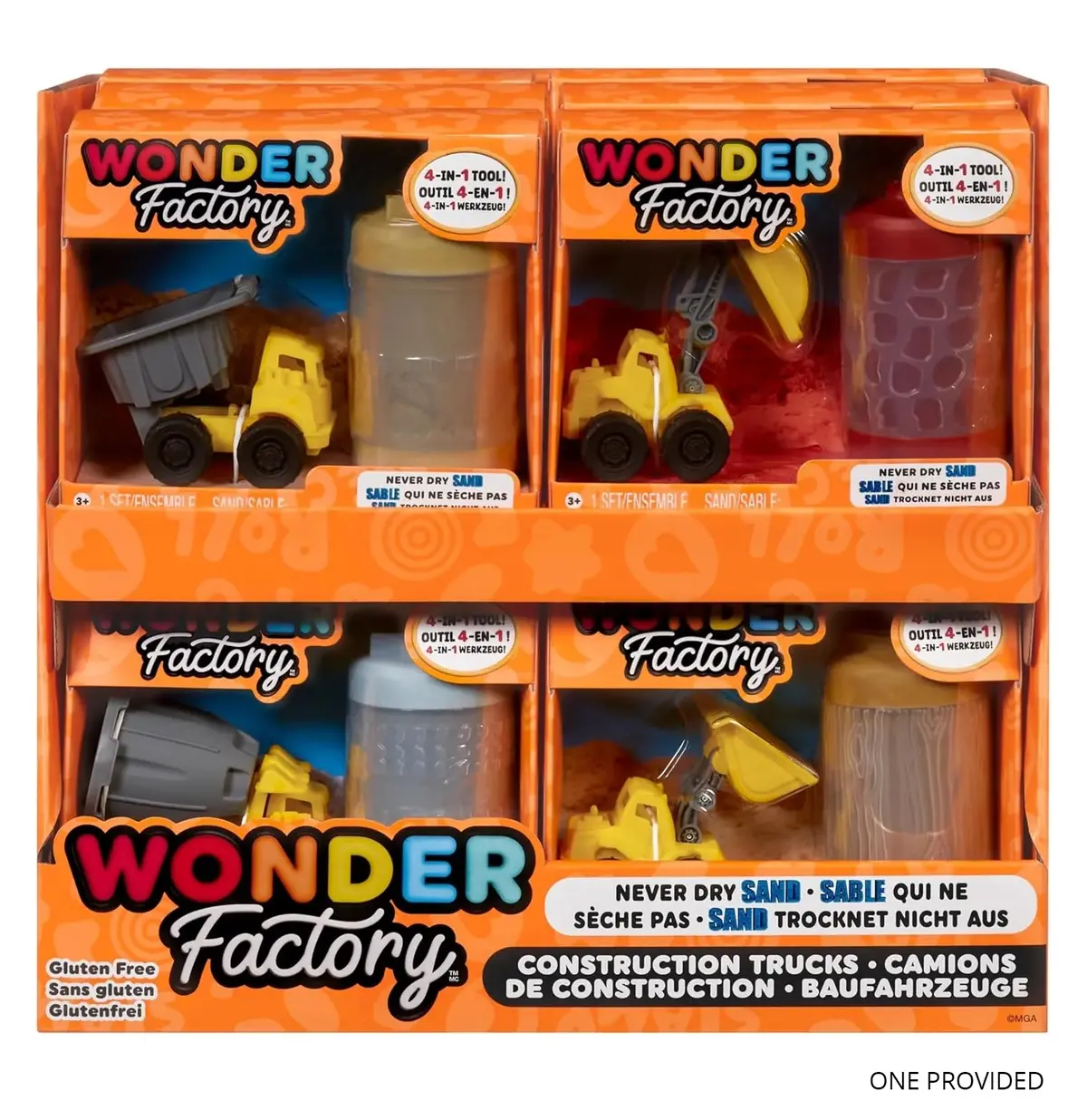 Wonder Factory Never Dry Sand Construction Trucks - Assorted 1