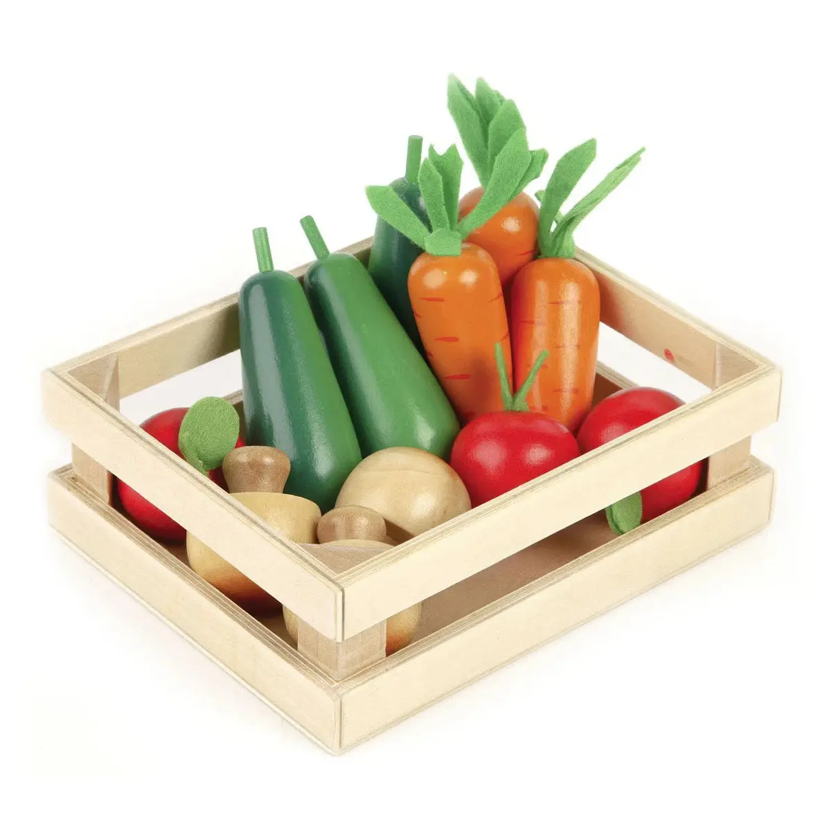 Wooden Winter Vegetables In A Crate 1