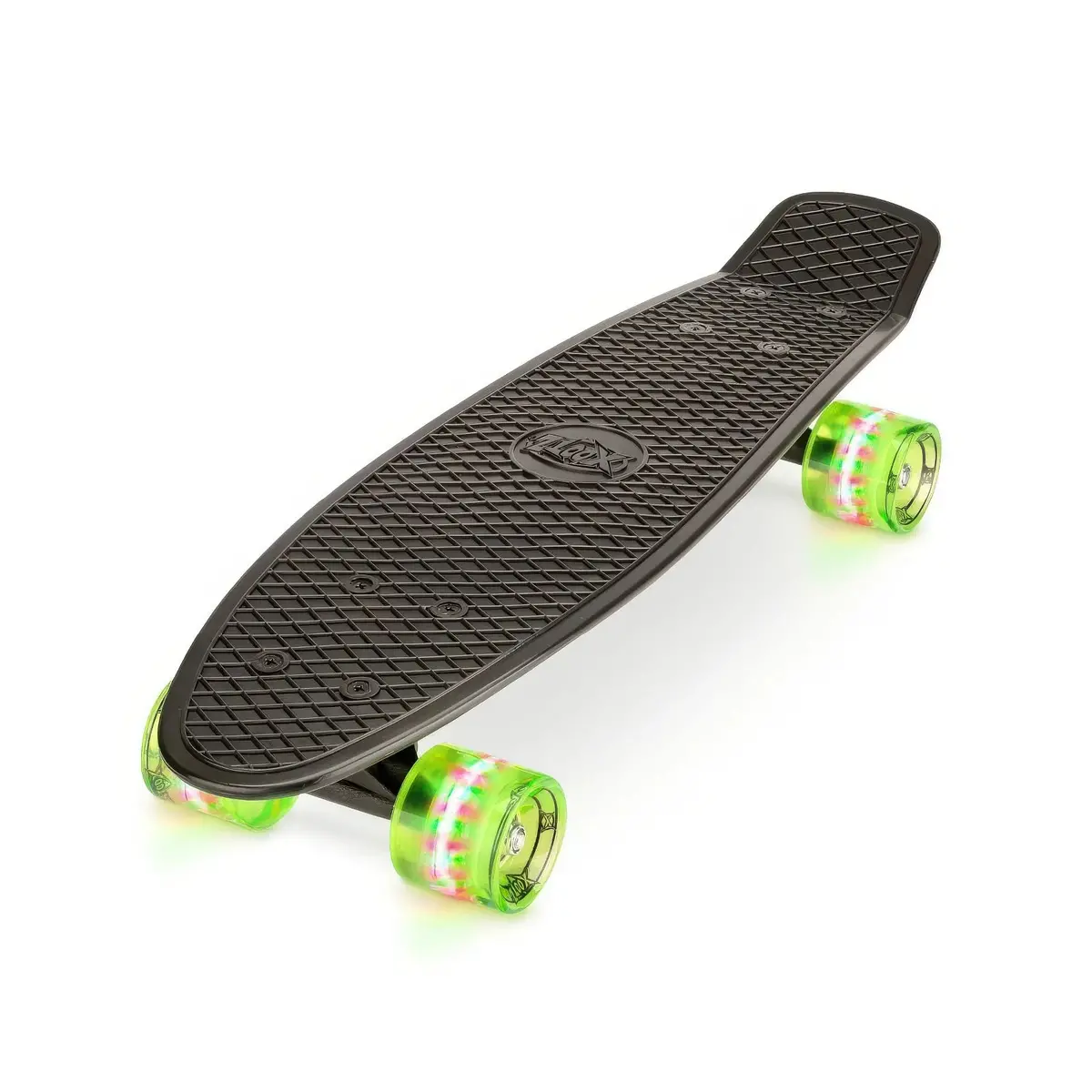 Xootz 22-Inch Cruiser Skateboard With Led Wheels - Black 1