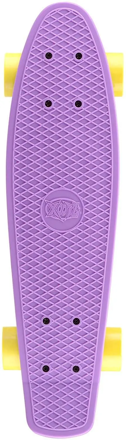 Xootz 22-Inch Mini Cruiser Skateboard - Pastel Purple 1