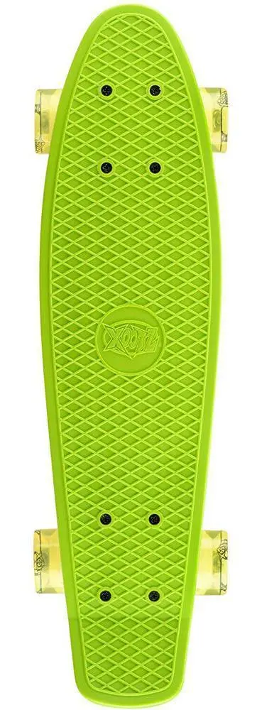 Xootz 22-Inch Skateboard With Led Light Up Wheels - Green 1