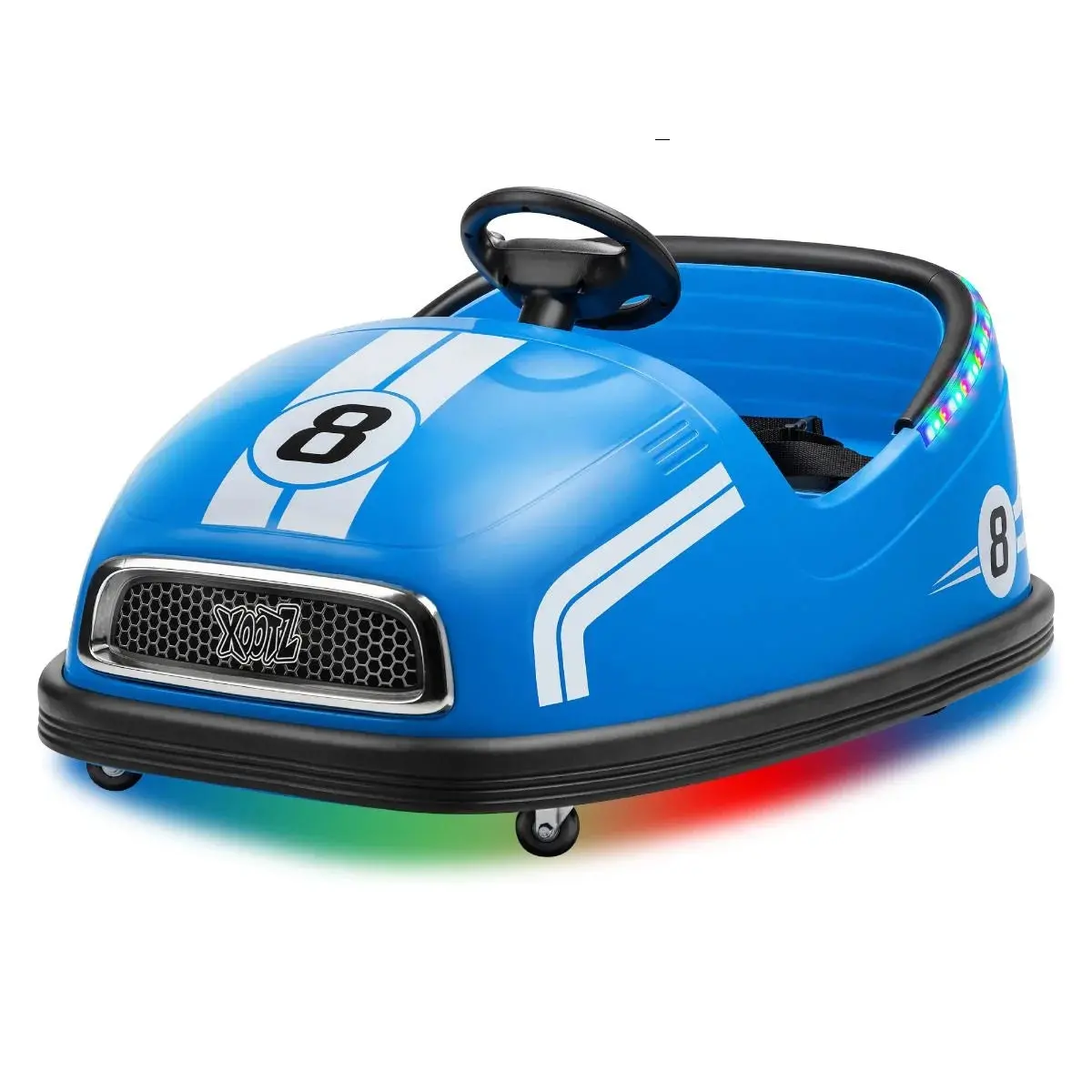 Xootz Big Bumper Car – Two-Seater Rideon - 360 Spin Ride-On - Blue 1
