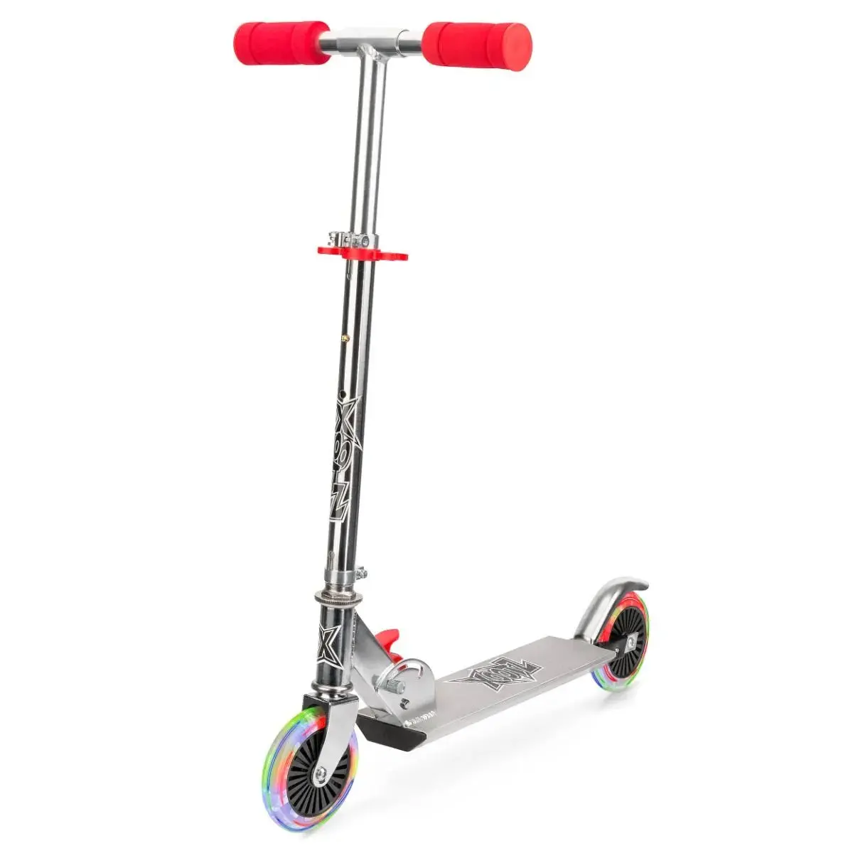 Xootz Light Up Led Folding Scooter - Red 1